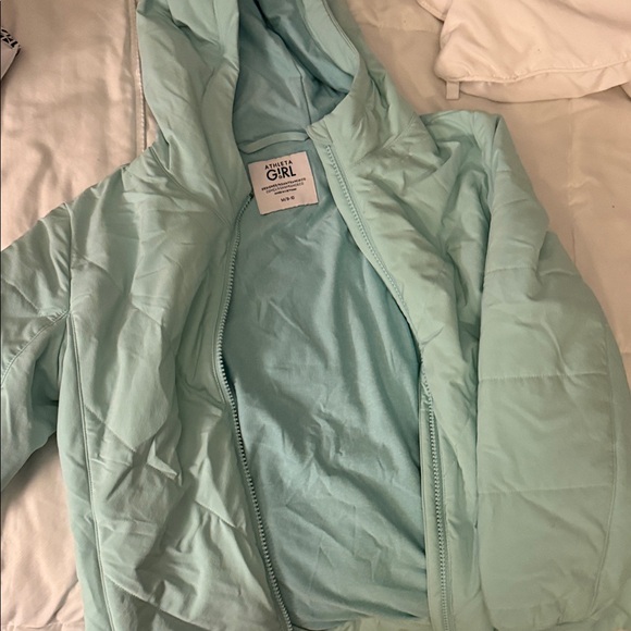 Athleta Light Blue Puffer Jacket